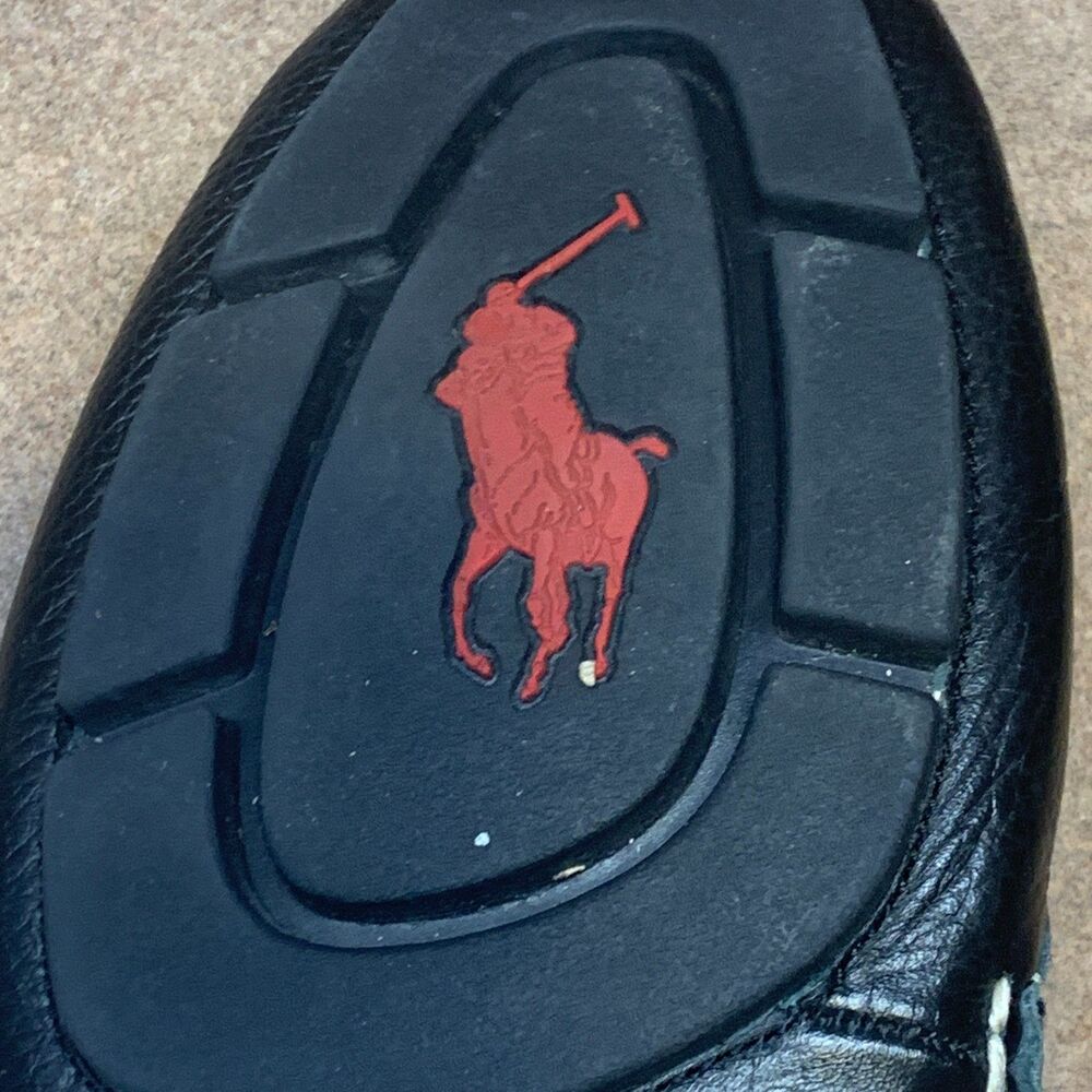 Polo Ralph Lauren Telly Sz 9D Black Leather Casual Penny Loafer Driving Shoes - Picture 15 of 16